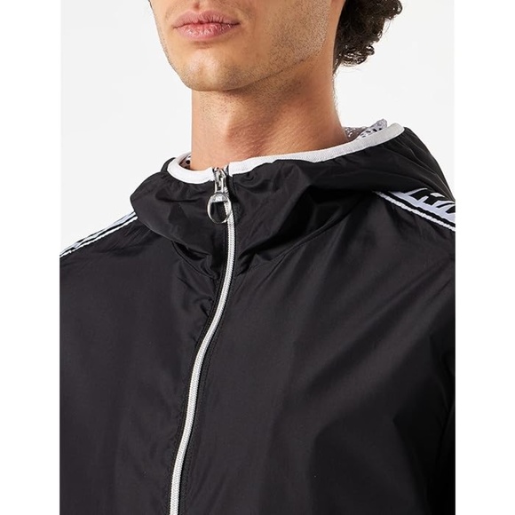 Armani exchange mens logo tape windbreaker jacket in black size S...USED - Picture 4 of 6